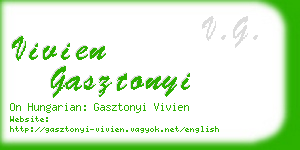 vivien gasztonyi business card